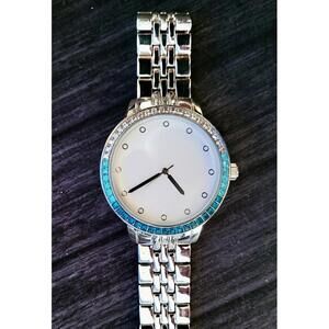 Rare Aquamarine Baguette Bezel Mens Dress Watch Singapore